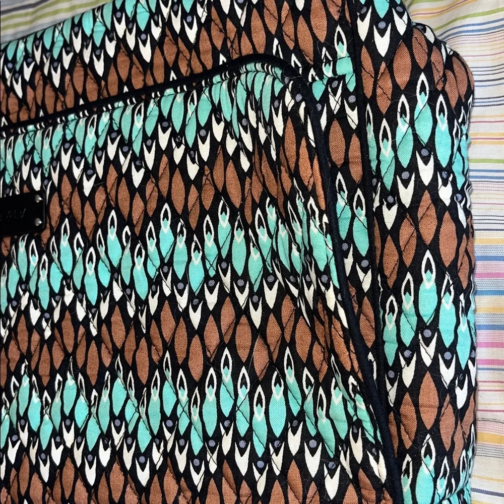Vera Bradley‎ Teal and Brown Messenger Laptop Bag